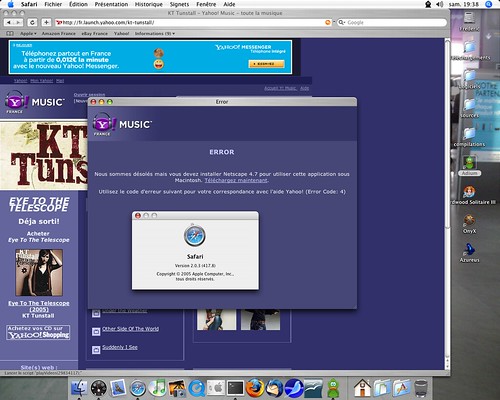 Yahoo Music et Mac... Je t'aime, moi non plus !