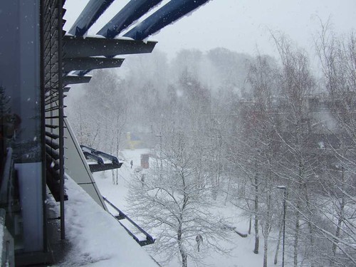 Universität Saarbrücken im Schnee
