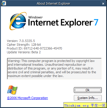 ie7 About