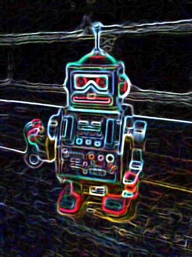 name the robot - neon