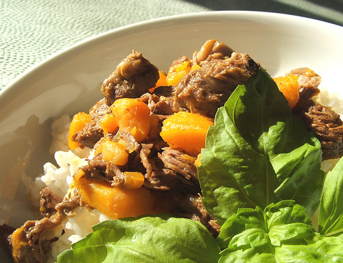 Beef stew with sweet potato -  1