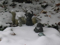 Budda Garden under snow