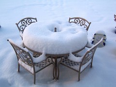First Big Snowstorm - Bundt Cake Table