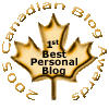 Canadian Blog Awards - 1st Best Personal Blog