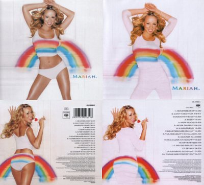 Mariah Carey album covers doctored to meet the sensitivities of the Saudis.