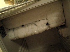 Freezer in profoundly enfrosted state