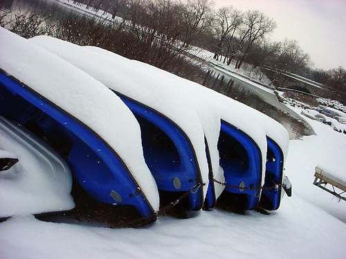 Blue Boats N Snow 130