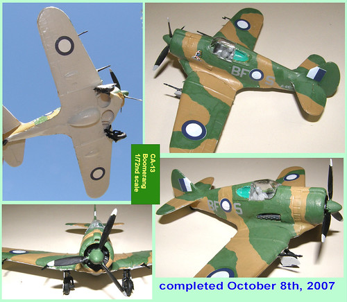 2 scale model war aircraft