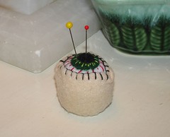 eyeball pincushion from the Mother