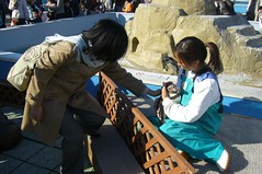 We can touch humboldt penguins
