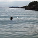 Ibiza - Katy swimming @ Cala Gracio.