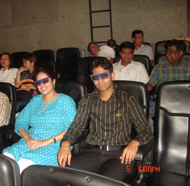 me with Karan watching 4D movie in Singapore | Flickr - Photo Sharing!