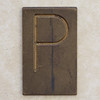 Brass Letter P