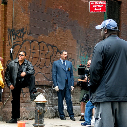 i Law and Order: Criminal Intent on Location in NYC with Vincent D'Onofrio by Terry Bain