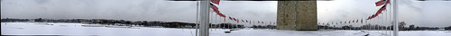 The Grand 360+ Degree Washington Monument Hilltop Panorama of Snowy Freedom