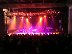 Empty stage at Duran Duran concert