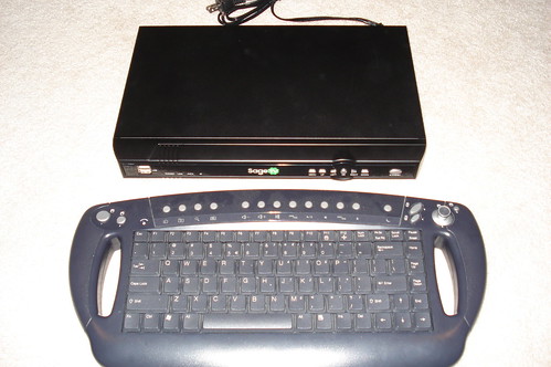 Keyboard next to the SageTV HD100