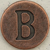 Copper Uppercase Letter B