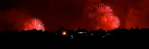 Fireworks over Enmore, Sydney
