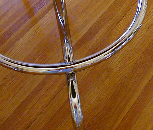 Self-Portrait in Chrome with Wood Floor