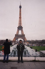 Senja di Eiffel Tower, Paris, France