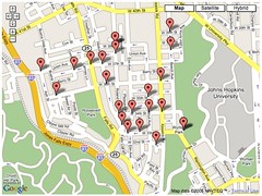 Google mapping of city data