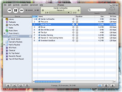 Screenshot of iTunes 5