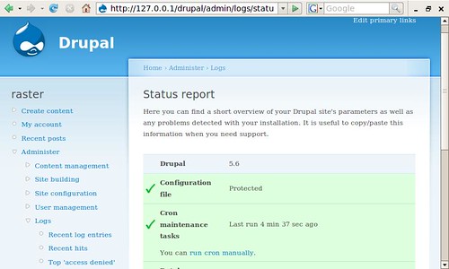Drupal on the Asus Eee PC (by raster)