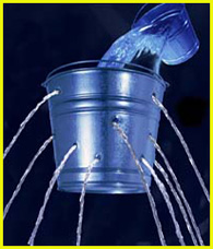 A leaky bucket, by trosanelli