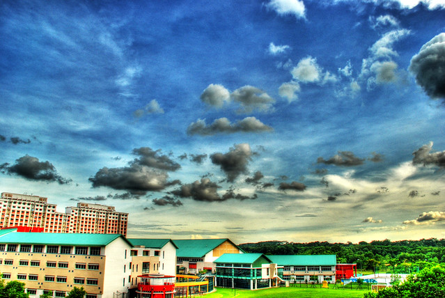  ... view outside from my mum s bedroom thats sembawang secondary school