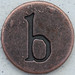 Copper Lowercase Letter b