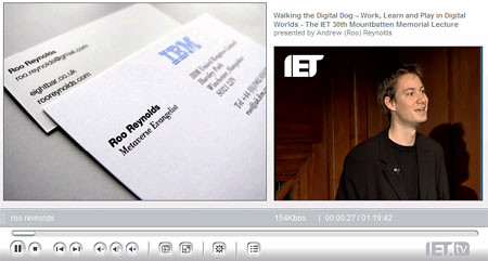 That's me on IET.tv that is