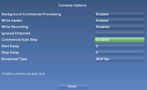 SageMC Comskip Option