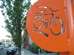 cool bike sign, Portland OR