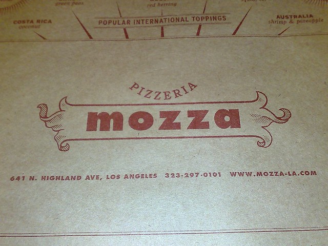 Place Mat @ Pizzeria Mozza | Flickr - Photo Sharing!