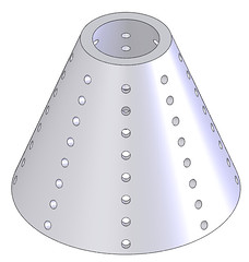 Figure 1 - Part With Holes on Cone Surface