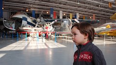 Liam's first trip to the Aviation Museum