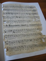 Cleaned sheet of music