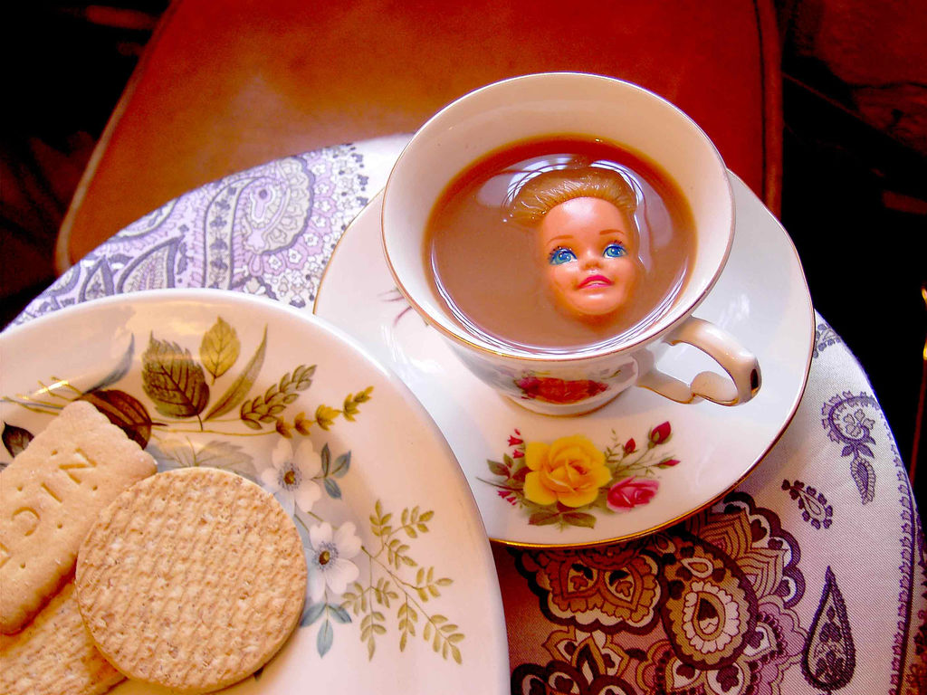 barbie in a teacup