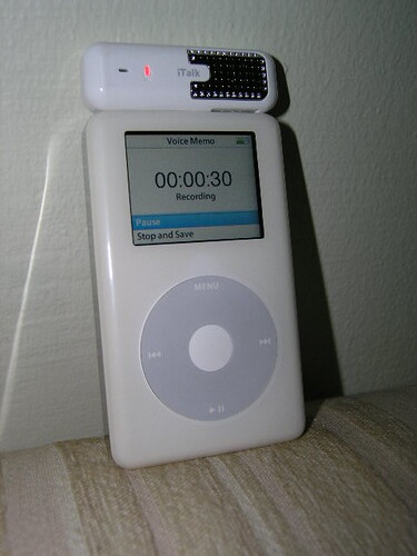 iPod with iTalk