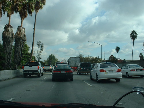 light Los Angeles traffic