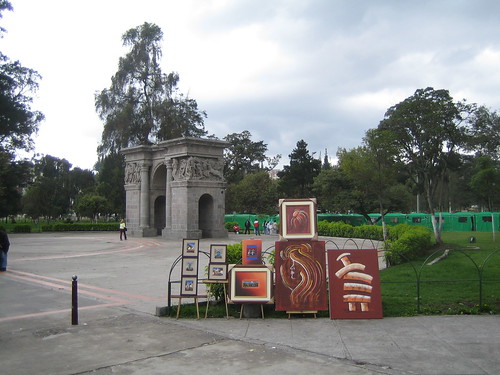 Art in the downtown park