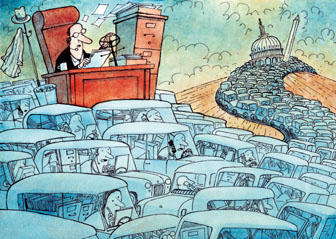 Drive time, image by David Clark (via The Washington Times)