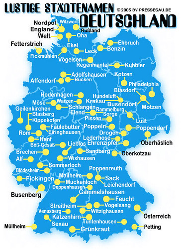 City Names In Germany