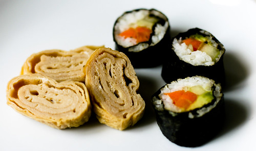 Tamagoyaki and Sushi