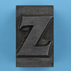 metal type letter z