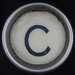 typewriter key letter C