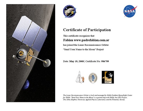 certificado lunar