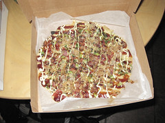 Bacon and Green Onion Okonomiyaki