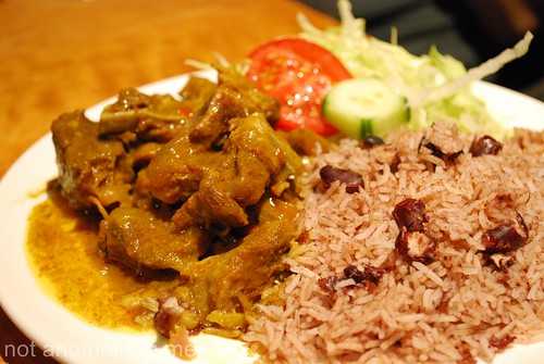 Jerk City - Curry mutton with rice and peas £7 (slowly cooked with herbs and spices)
